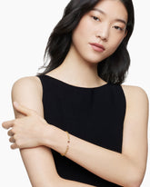 Classic Cablespira® Bracelet in 18K Yellow Gold with Garnets and Diamonds, 3mm